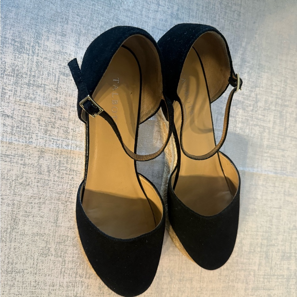 Talbots Black Espadrille Women's Shoes - Picture 9 of 16